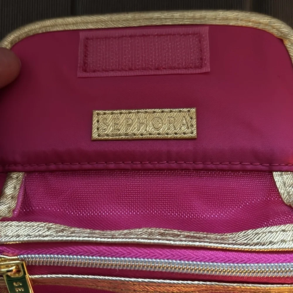 Sephora Las Vegas Mini Pack Pink and Orange Cosmetic Bag - Picture 8 of 11